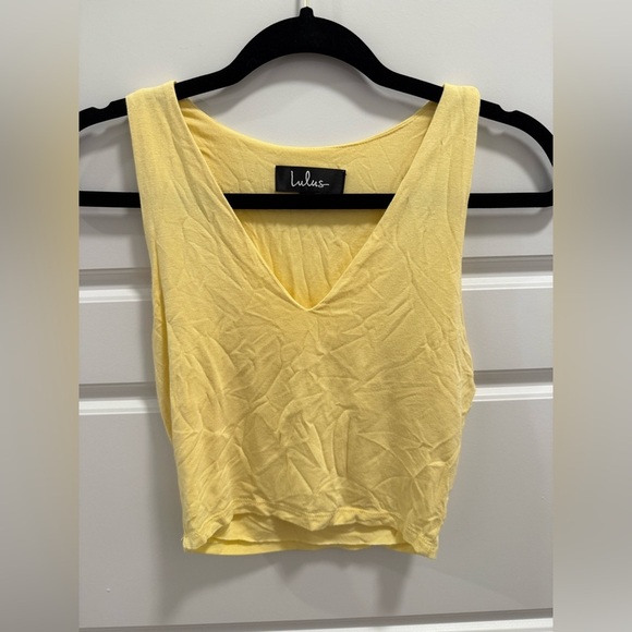 Lulus Feel Like Dancing Yellow Crop Top - Picture 5 of 7